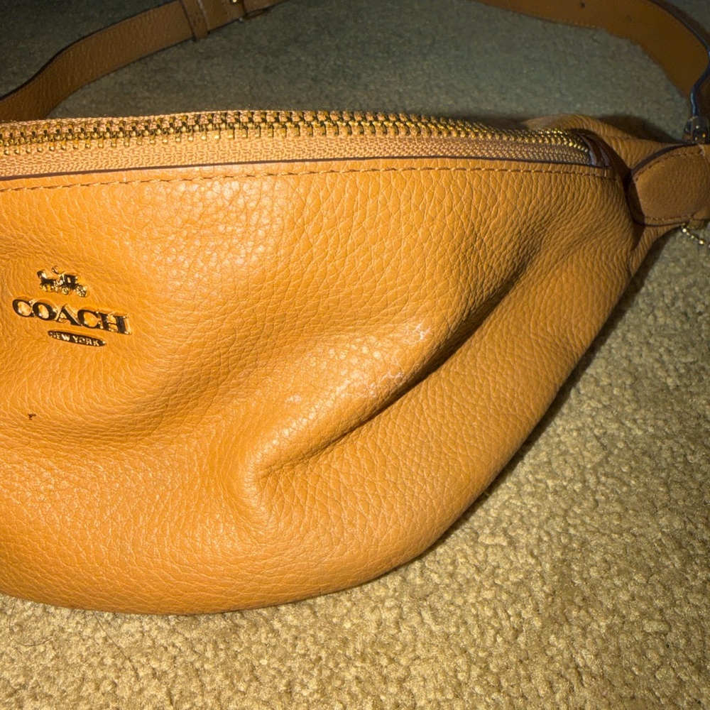 Coach Tan Leather Women's Fanny Pack - Picture 5 of 8